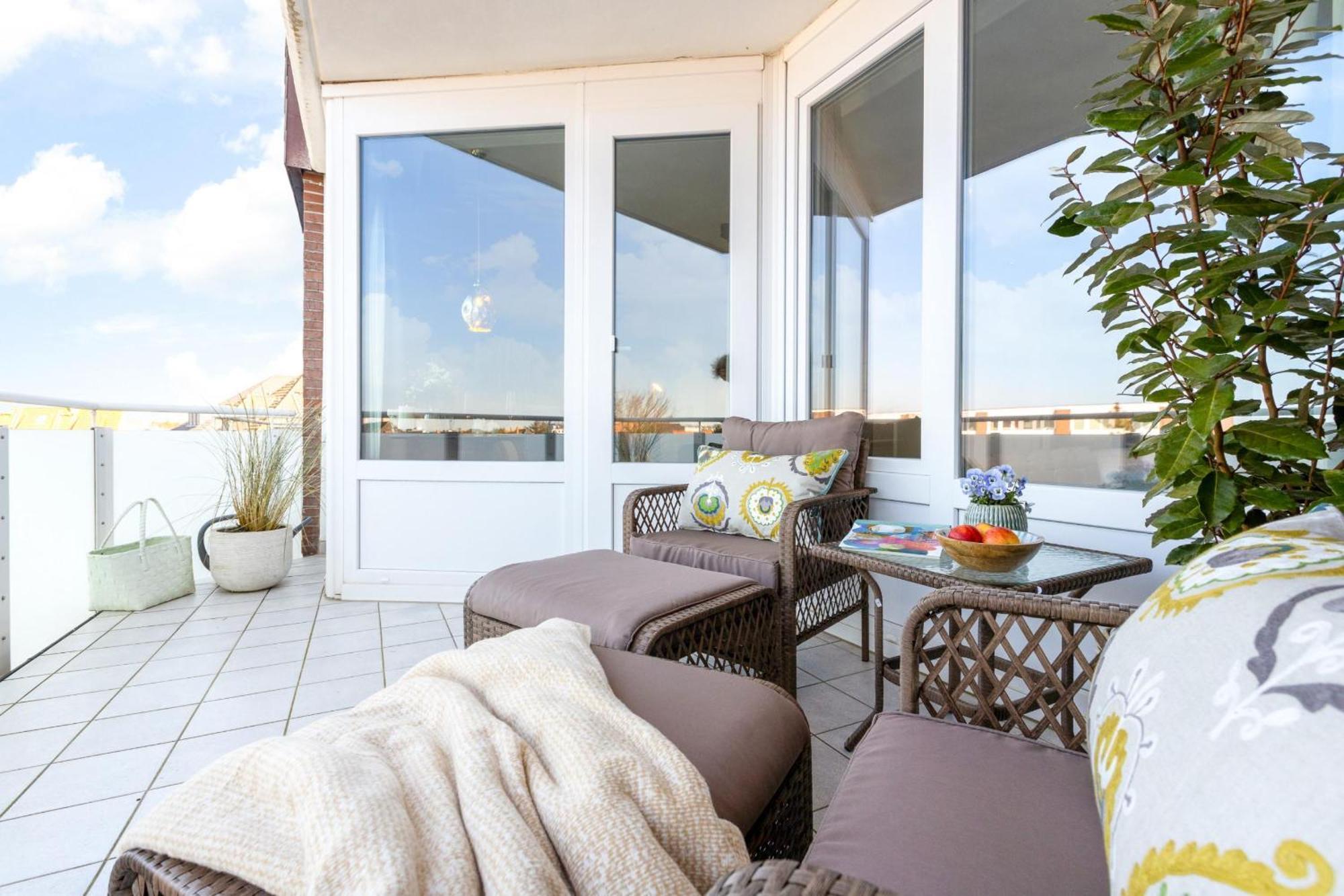 Neu! Ferienwohnung Sunset Loft Wohlfuehlatmospaehre Mit Weitblick In Westerland Sylt Luaran gambar
