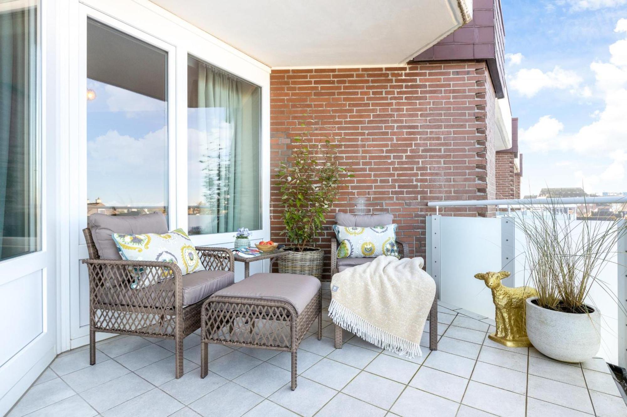 Neu! Ferienwohnung Sunset Loft Wohlfuehlatmospaehre Mit Weitblick In Westerland Sylt Luaran gambar